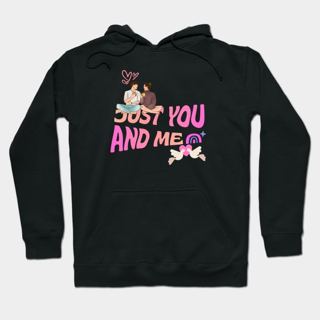 Cute couple Hoodie by D'via design